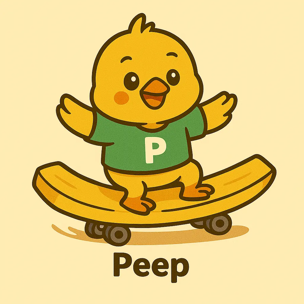 Peep mascot character art
